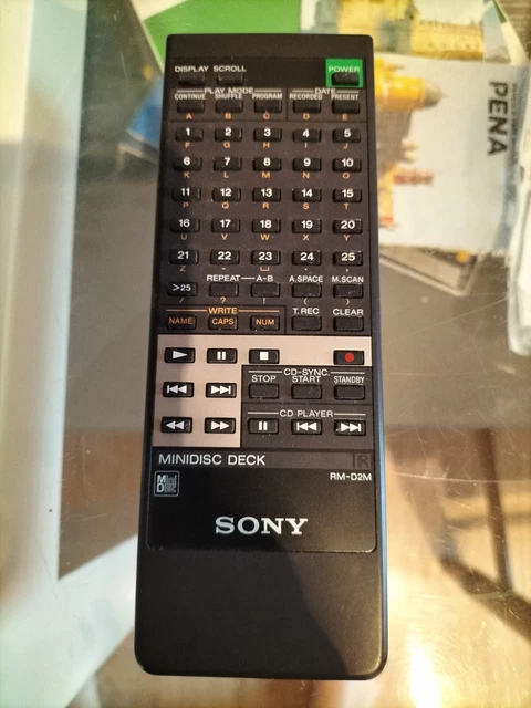 Télécommande Sony RM-MC33L Blanche pour Lecteur MiniDisc MZ-N710