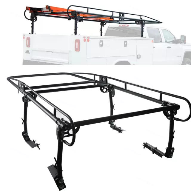 1000 Lb Adjustable Full Size Bed Truck Ladder Rack Pick Up Lumber Kayak Utility