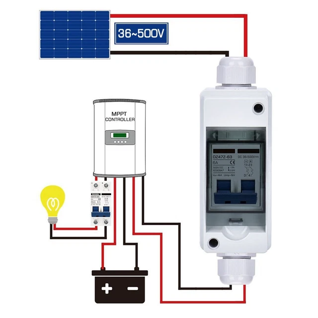 Déconnecteur photovoltaïque haute qualité avec boîtier étanche pour capacit