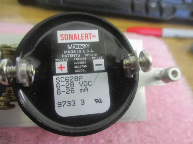 Mallory/Sonalert : SC628P Audio Indicateur & Alerte avec sur / Interrupteur <