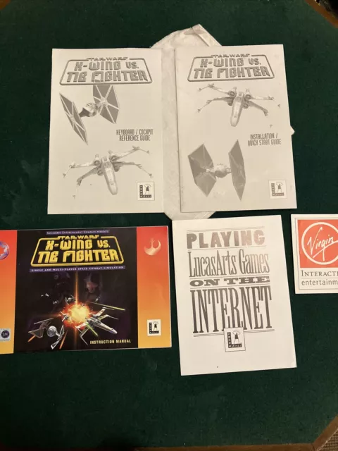 X-wing vs Tie Fighter Manuale e documenti da Big Box Edition