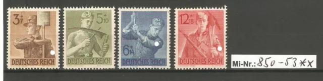 Deutsches Reich Mi-Nr.: 850-53 Arbeitsdienst 1943 sauber postfrischer Satz