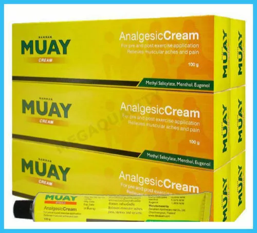 NAMMAN MUAY THAI BOXING CREAM ANALGESIC BALM LINIMENT MUSCLE PAIN RELIEF 3 x100