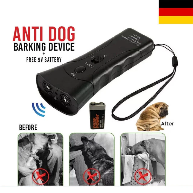 Ultraschall Anti-Bell Gerät Für Hunde - 3 Modi & Taschenlampe - Sicher & Effektiv