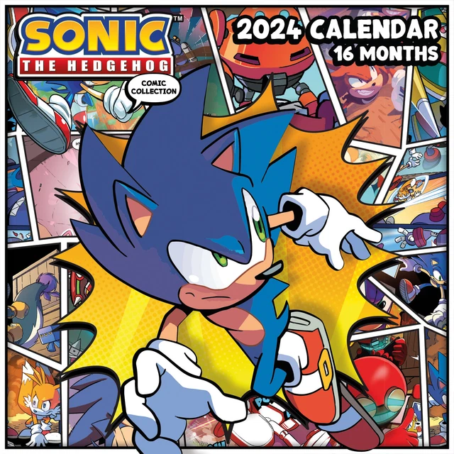 SONIC THE HEDGEHOG 2025 Calendar Official 16 Month from Sept 2023