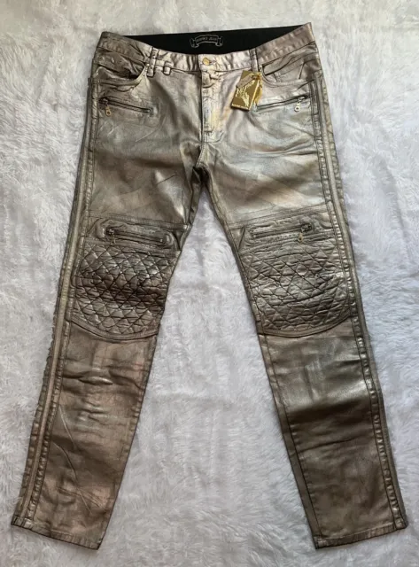 NWT- Robin's Jean Racer PLATINUM Men Jeans 38x33. 🔥