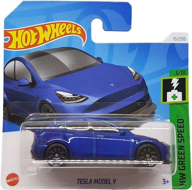 2023 Hot Wheels Tesla Model Y 37/250 White HW Green Speed 1/10 New