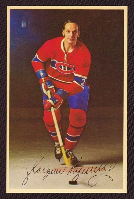 JACQUES LAPERRIERE 1969-71 Montreal Canadiens Team Issue Postcard EX