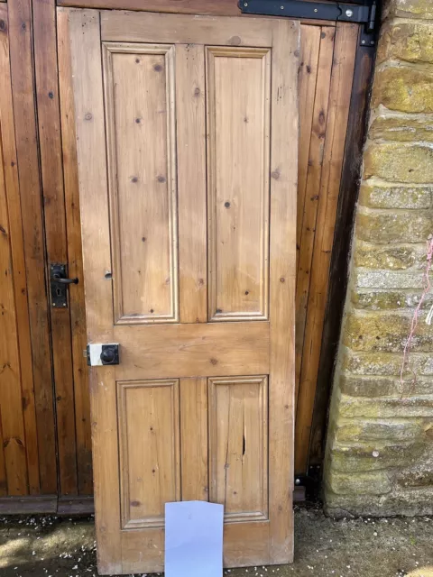 Victorian  Reclaimed  4 Panel Pine Door