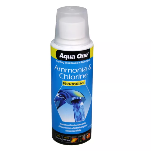 Aqua One Ammonia and Chlorine Neutraliser 250ml Aquarium Neutralizer Conditioner