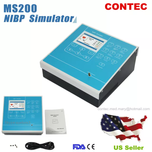 NEW US CONTEC NIBP Simulator Non-Invasive Blood Pressure simulation MS200 FDA CE