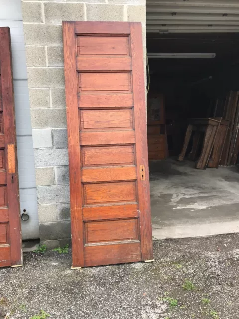MAR Antique oak raised panel passage door 31 3/8 X94.25 X 1 3/4”