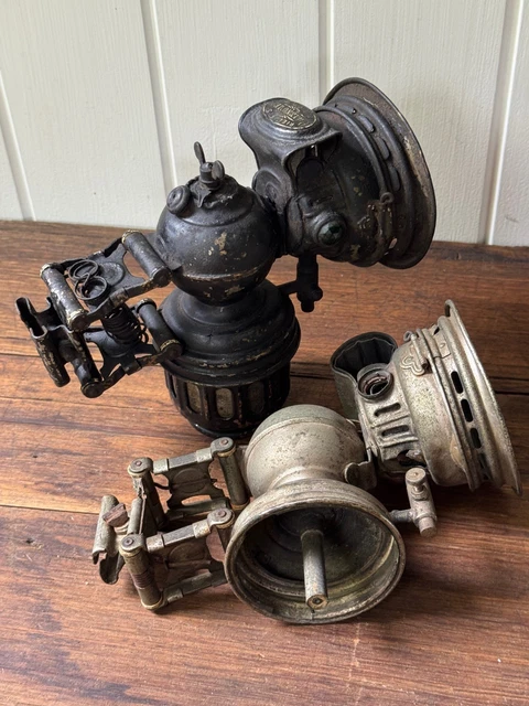 Lampe à Carbure Ancienne HERM RIEMANN Modèle Favorit – Très Bon état