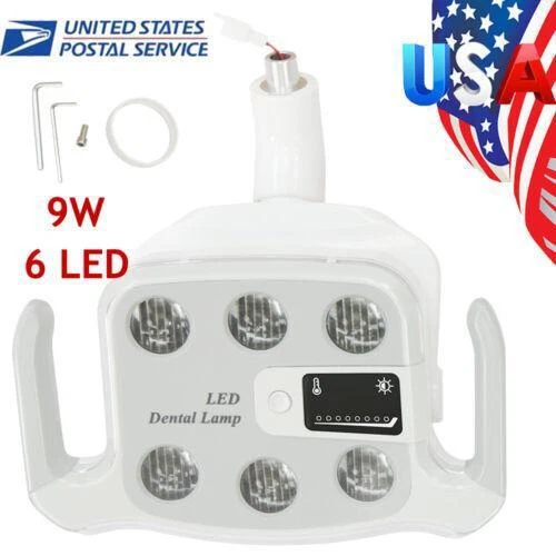Lámpara oral LED para silla dental con pantalla LCD - temperatura de color ajustable