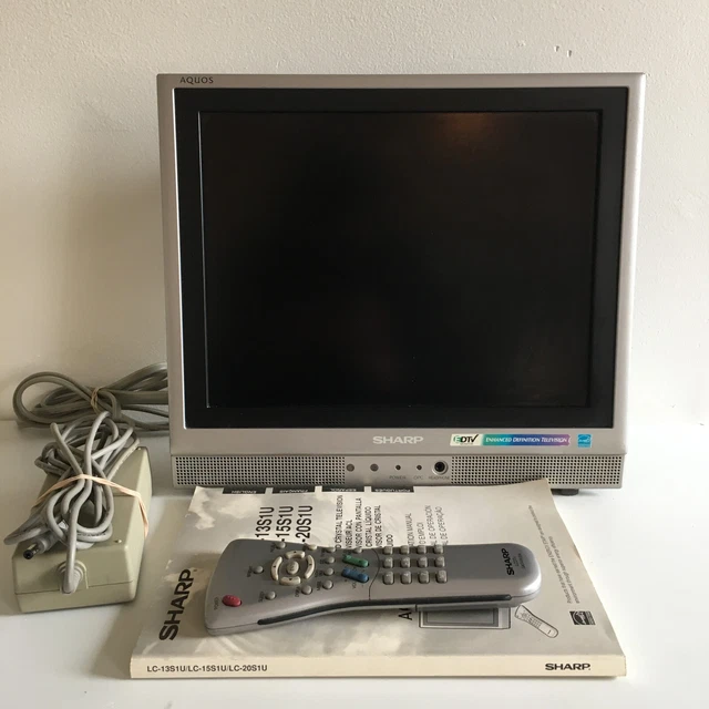 TV SHARP Aquos LC-13S1U 13 Inch Liquid Crystal TV With Remote And Instruction TV SHARP Aquos LC-13S1U 13 Inch Liquid Crystal TV With Remote And Instruction