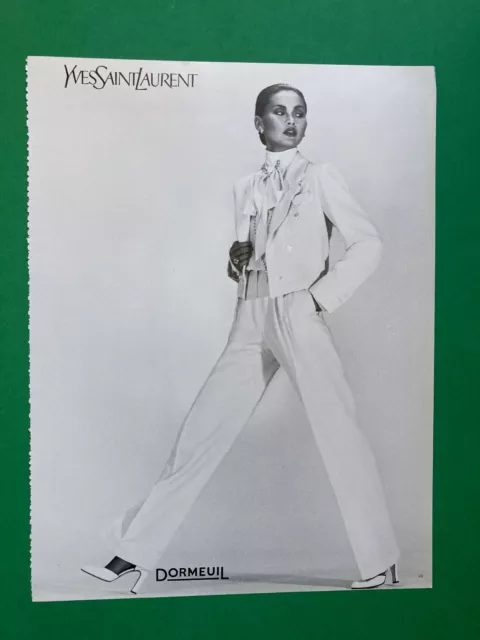 Publicité Yves Saint Laurent 1979 advertising mode vintage printemps été pub YSL