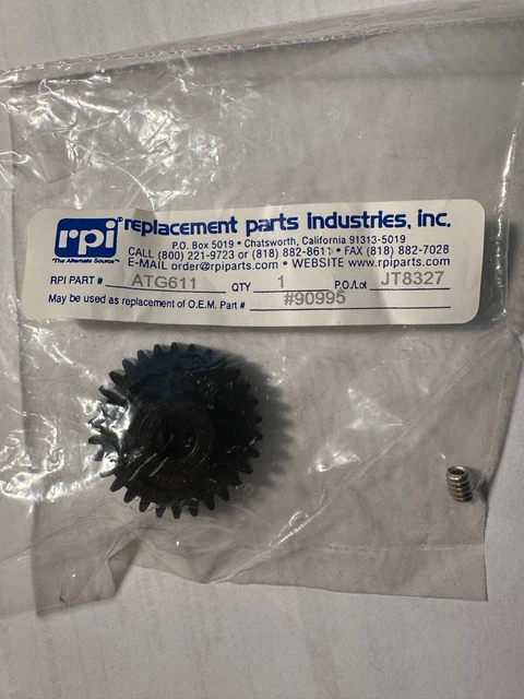 Main Drive Gear Air Techniques PeriPro II RPI part #ATG611 OEM#90995