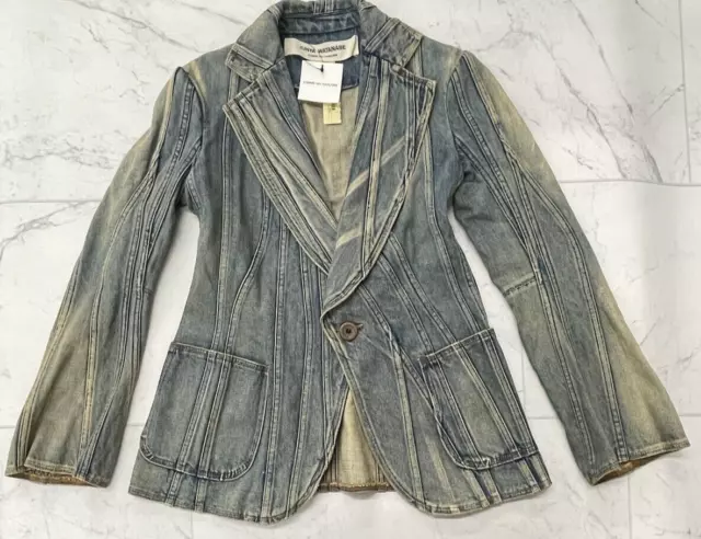 NWT $759 Junya Watanabe x  Comme des Garçons Vintage Denim Blazer Size: Medium 2