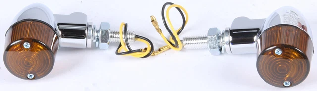 K&S Style 2 Led Turn Signal Chrome W/Smoke Lens 26-8335Cm