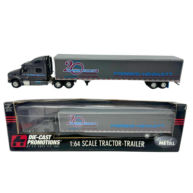 DIE-CAST PROMOTIONS 1:64 トラクター・トレーラー DCP DIE-CAST PROMOTIONS Forbes-Hewlett Peterbilt Truck & Trailer 1