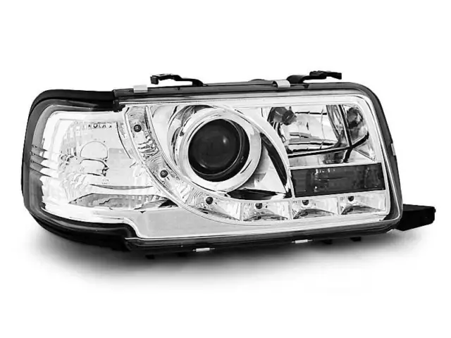 Headlights LED DRL Coimhead for AUDI 80 B4 91-96 Daylight Chrome LPAU39EU XINO