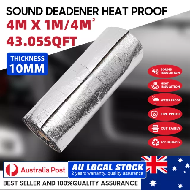 4㎡ Car Sound Noise Insulation Mat Deadening Deadener Heat Proofing Audio