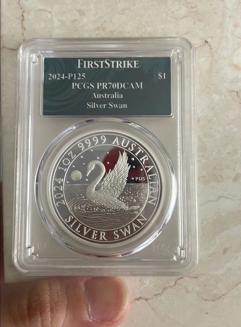 2024　パース　スワン銀貨 FIRST STRIKE FIRST STRIKE 2024 Australian Silver Swan 1 Oz Silver Coin