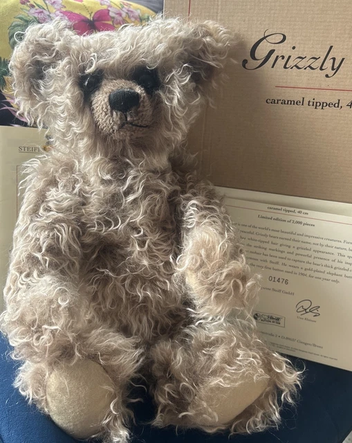 STEIFF 2004 GRIZZLY Teddy Bear Ltd Edition 40cm, Caramel-Tipped