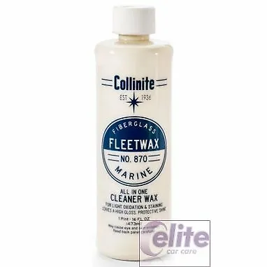 Collinite 870 Fleetwax Marine Fibreglass Cleaner Wax Incl FREE Applicator - UK