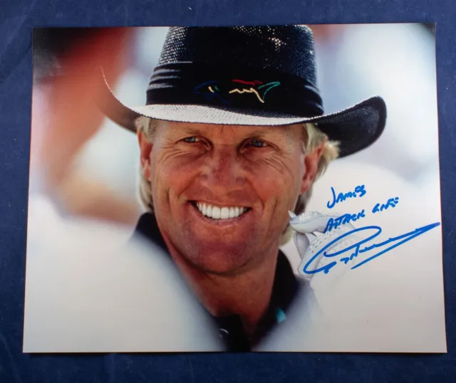 Greg Norman "The Shark" 8x10 Autographed Photo Australian PGA Golfer