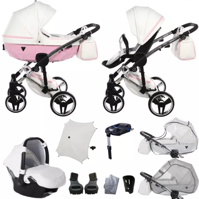 JUNAMA DIAMOND V3 Candy 2en1 3en1 4en1 POUSSETTE BÉBÉ SIÈGE AUTO ISOFIX