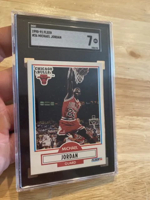 Michael Jordan SGC 7 Fleer #26 Last Dance INVEST 1990 Man Cave Collector Card