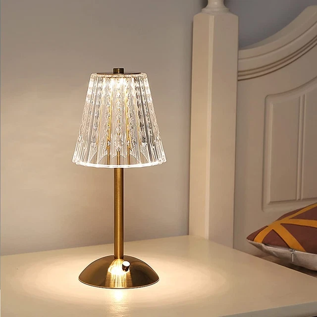 Lampada Led Ricaricabile Da Tavolo Bar Ristorante Hotel Senza Fili Dimmerabile