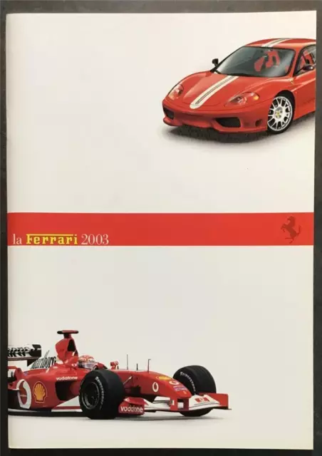 LA FERRARI History Formula One Sales Brochure 2003 #95992913 MODENA Spider 575M+