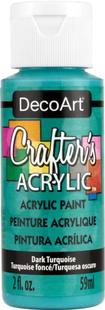 Crafter's Acrílico Multiusos Pintura 59ml-Dark Turquesa, DCA-43