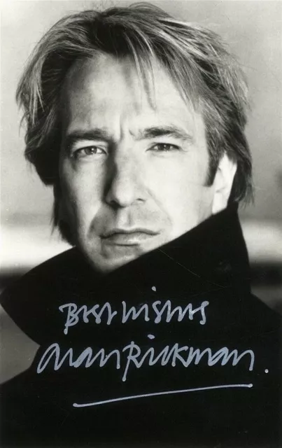 ALAN RICKMAN Signed Photograph - Film Actor Harry Potter SEVERUS SNAPE preprint