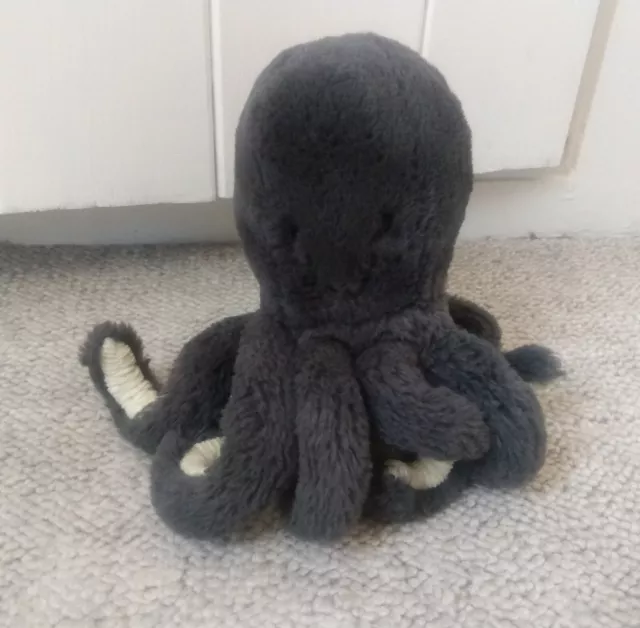 Jellycat Dark Grey Octopus Soft Plush Toy