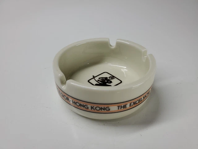 Vintage Taitei PORCELAIN ASHTRAY FROM THE EXCELSIOR Hotel HONG KONG