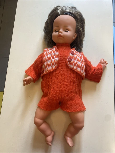 ancienne POUPEE RAYNAL parlante modèle 50 taille 55cm Jouet Toy Doll Puppe c1965