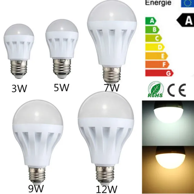 9W E27 LED Lampe Licht Birne Sprachsteuerungslicht Bewegungsmelder Zuhause1stk