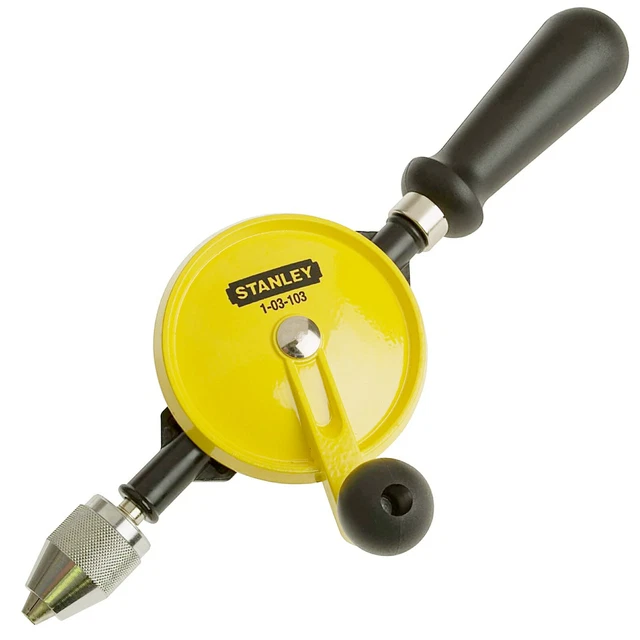 STANLEY MANUAL HAND Drill 103103 1mm to 8mm Bit Rapid Drilling Small