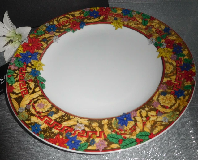 Rosenthal Versace Holiday Alphabet 2 x Speiseteller 27 cm  Neu & Ovp