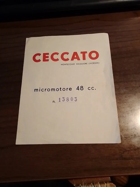 Ceccato Romeo , 1953 , ciclomotore 48 cc ( certificato di origine e garanzia )
