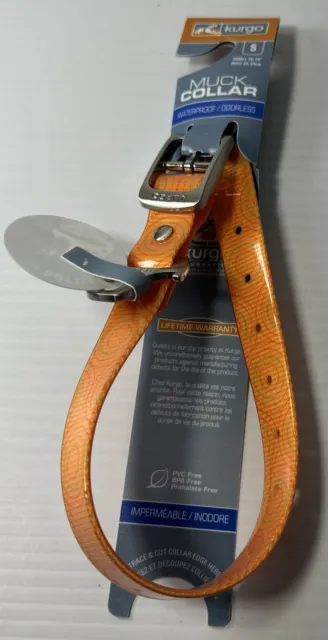 Kurgo Waterproof Orange Muck Dog Collar Bottle Opener S