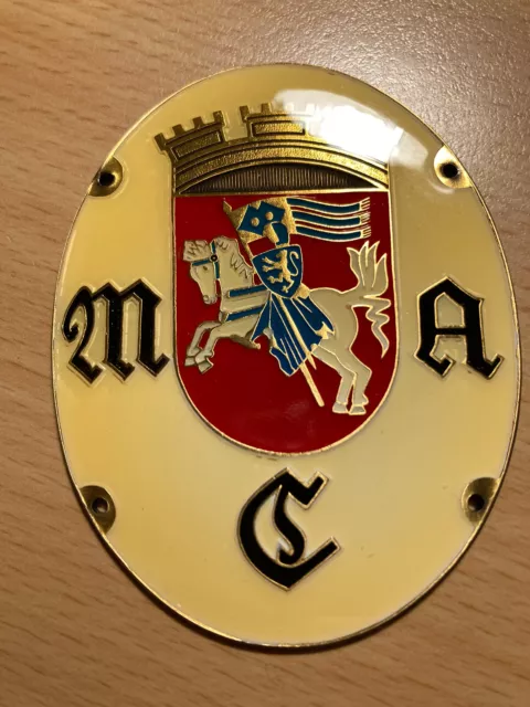 Plakette/ Badge  MAC Marburger Automobil Club MARBURG