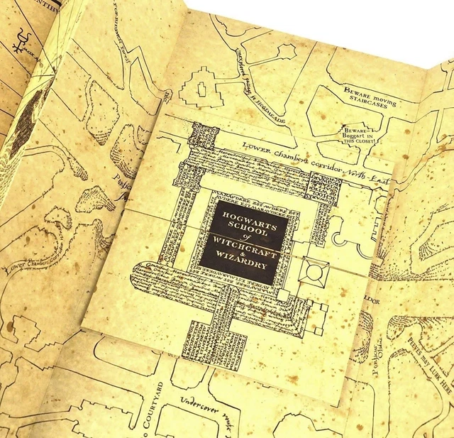Predone Noble Collection Replica Mappa Malandrino Pergamena The Noble ...