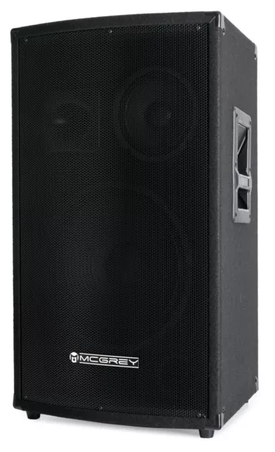 Enceinte Audio Monitor DJ PA 6,5" Haut Parleur 12" Woofer Passif Disco Sono 600W