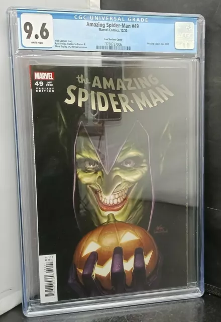 Amazing Spider Man #49 Marvel Comics 2020 Lee Variant Cover CGC Graded 9.6