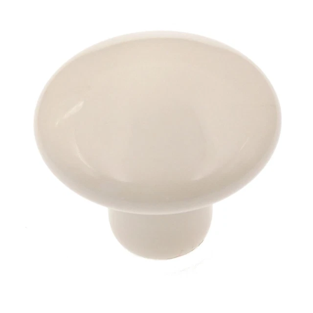 Amerock Hardware BP725A-AM Almond 1 3/8" Round Ceramic Cabinet Knob Pulls
