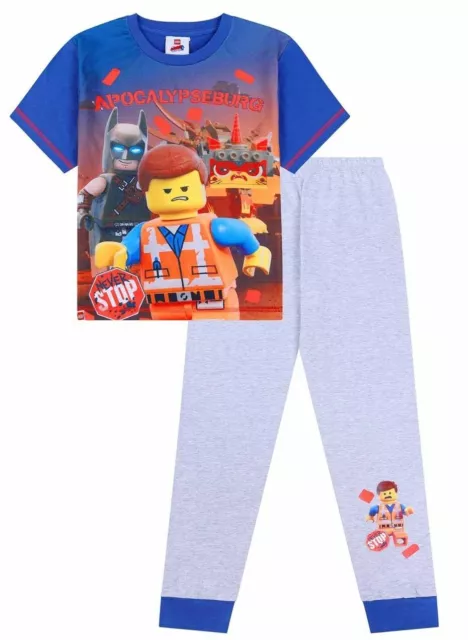 Lego Movie 2 Emmet Batman Unikitty Long Pyjamas Blue